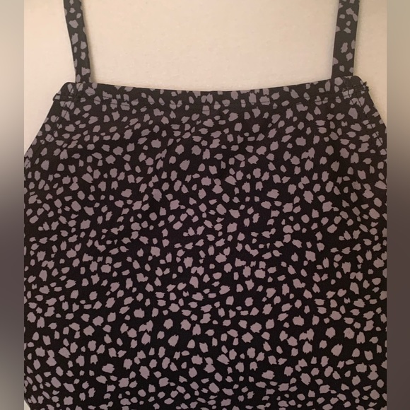 NEW * KONA SOL Black and Gray Swim Tankini Top Size L - Picture 2 of 7